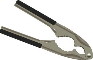 A pliers with two handles on a white background vector