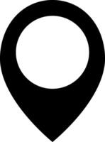 Map pointer icon Stencil GPS location symbol vector