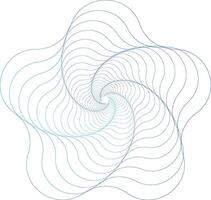 A mesmerizing spiral pattern with flowing lines in shades of blue creates an elegant and dynamic visual experience vector