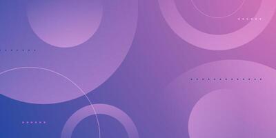 Abstract gradient purple and pink background. Circle shapes pattern element background. vector
