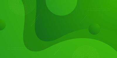 Abstract bright colorful green background. Simple wave geometric pattern. vector