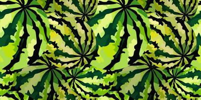 seamless green watermelon pattern summer design with fruit abstract art for textile and decor art bright background vector