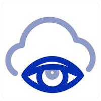 Cloud Vision and technology vector