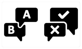 Option and Choice in black color vector