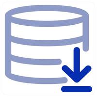 Server Download and database concept vector