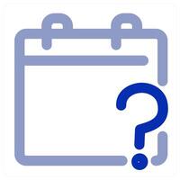 Calendar Query icon concept vector