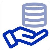Server and database concept vector