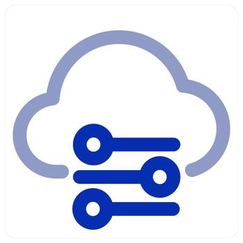 nube igualada y audio vector