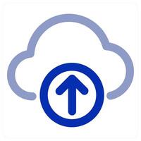 Cloud Upload and storage icon vector