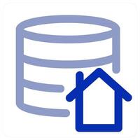 Home Server and server icon concept vector