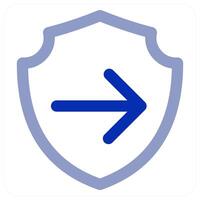 Send Shield icon concept vector