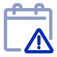 Prohibited Calendar icon concept vector