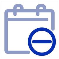 Remove Calendar icon concept vector