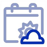 Weather Calendar icon concept vector