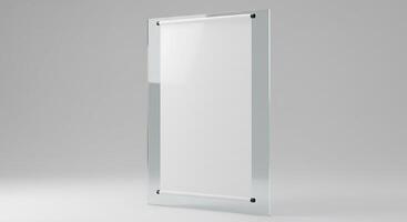 Displaying Document in Glass Frame Mockup for Office or Home photo