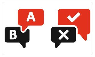 Option and Choice in red color vector