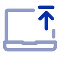 Laptop Upload concept vector