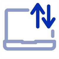 Laptop Sync and refresh concept vector