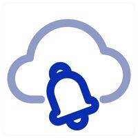 Cloud Notification and alert vector
