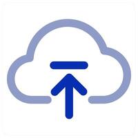 Cloud Upload and storage vector