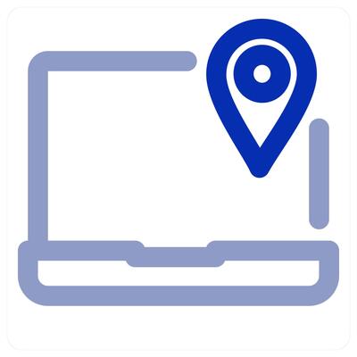 Laptop Location icon