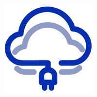 Cloud Connection and technology icon concept vector