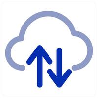 Cloud Sync and backup icon concept vector