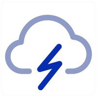 Cloud Power and technology vector