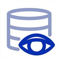 Server Vision icon concept vector