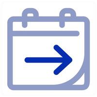Send Calendar icon concept vector