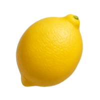 Whole Yellow Lemon with Texture Isolated on Transparent Background png