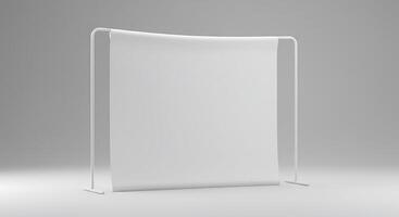 White Backdrop Display Stand with Neutral Background for Presentations and Photos