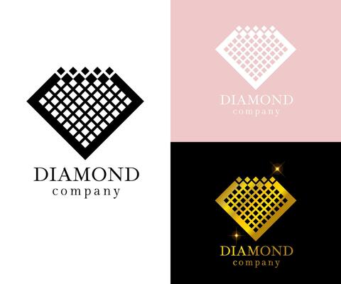 diamond logo, jewelry company icon, gemstone brand name