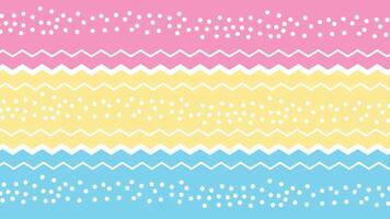 Zig zag pattern in pink, yellow, and blue pastel color. Zig-zag background, triangle pattern background. Zigzag seamless pattern vector