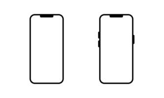 Modern smartphone icon in simple style. Mobile phone sign. Cellphone symbol vector