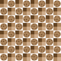 Dessert cookies pattern design shape pattern elements for fabric and more. png