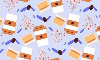 Coffee Seamless Pattern . icons and graphic vector