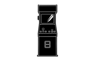 Arcade Silhouette isolated on a white background vector