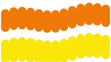 Multiple undulating bands flow side by side in a wave-like motion, blending orange and red tones in a mesmerizing loop of rhythmic patterns. video