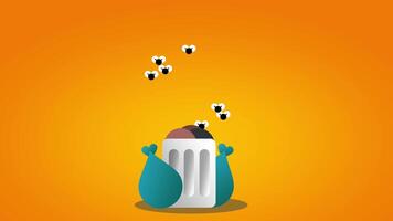 Fly with a trash can, contrast pollution with imagination and raise environmental awareness in a fun visual metaphor video