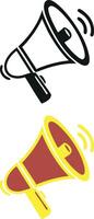 Broadcasting Hand Microphone Icon, Minimalist Vectors Design
