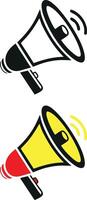 Flat Style Announce Mike in Hand Vectors for Interview Designs