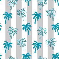 seamless pattern with tropical palm trees vector