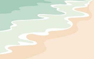 Abstract summer background with sandy sea beach vector