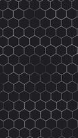 template hexagons pattern silver with black background video