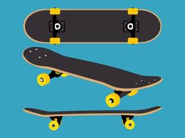 skateboard with good quality and good design vector