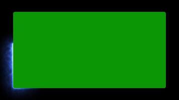 blue glow line green screen background video