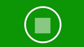 lay, Pause, Fast Forward, and Stop Button Animation Green Screen Media Controls video