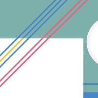 Abstract art with minimalist geometric style. vector