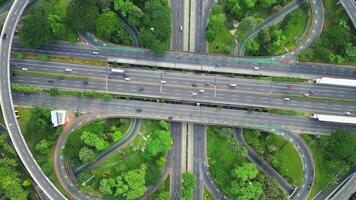 A large highway with a lot of trees and grass 6 video